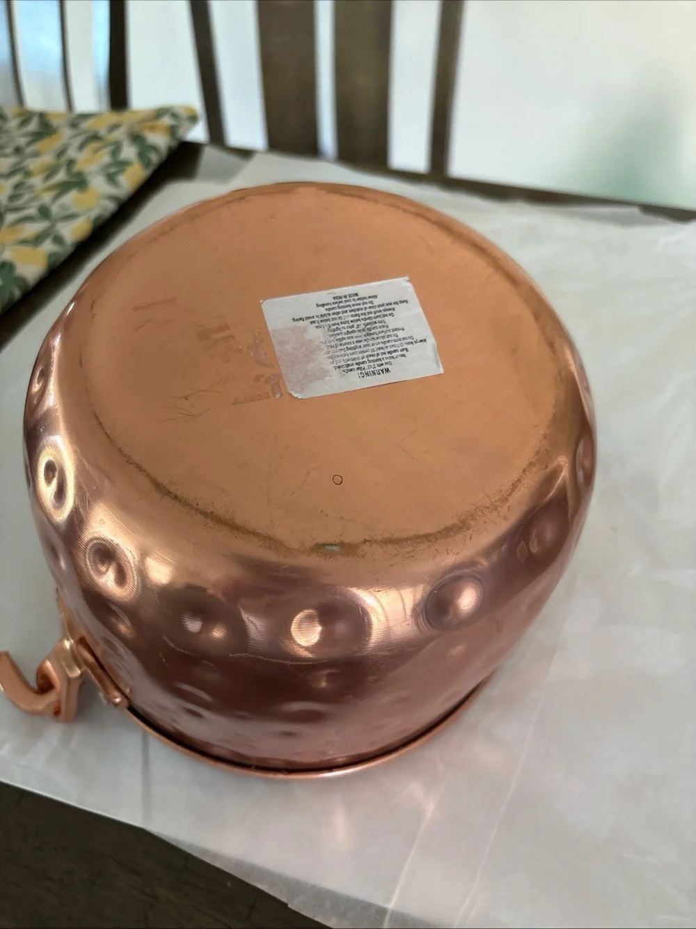 Copper Halloween Jack-O'-Lantern Candy Bucket